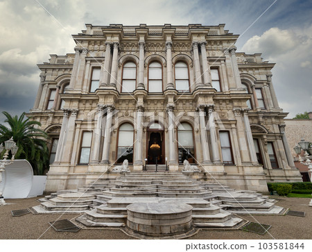 1865 Ottoman era Beylerbeyi Palace, located at the Asian shore of Bosphorus strait, Istanbul, Turkey 1865 Ottoman era Beylerbeyi Palace, located at the Asian shore of Bosphorus strait, Istanbul, Turkey 103581844