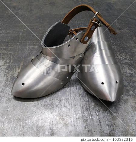 Shoes knight metal new sabatons, knightly armor. Shoes knight metal new sabatons, knightly armor. 103582316