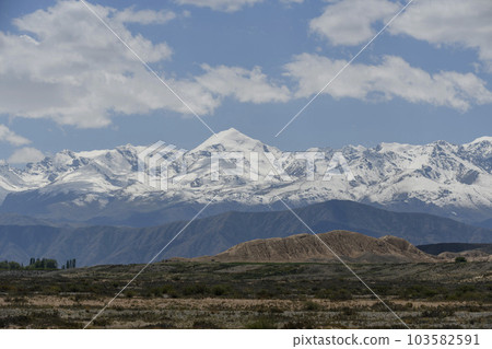 Summer mountain landscape. Kyrgyzstan mountains. Issyk-Kul region. 103582591