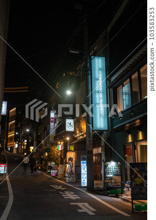 Kagurazaka at night Kagurazaka at night 103583253
