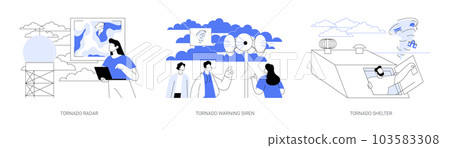 Tornado abstract concept vector illustrations. Tornado abstract concept vector illustrations. 103583308