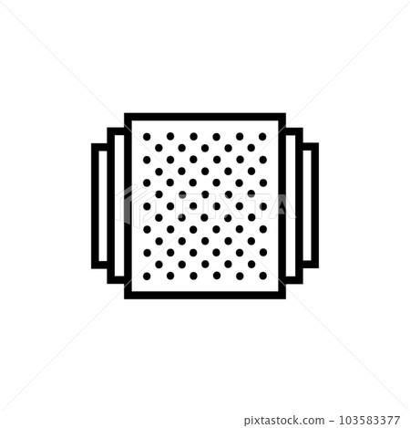 Albums or windows Vector Icon, Outline style, isolated on white Background. 103583377