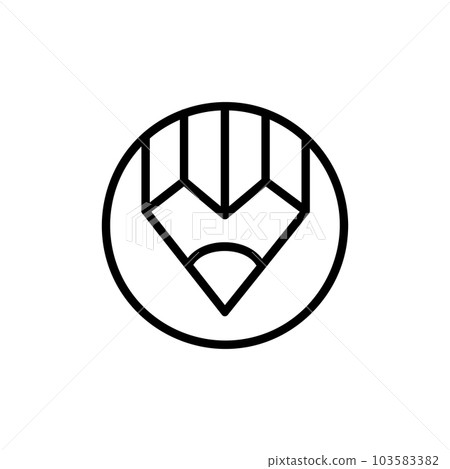 Compose Vector Icon, Outline style, isolated on white Background. 103583382