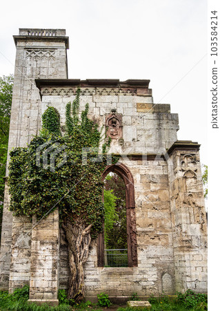 House of the Templers in public park at the river Ilm in Weimar, Thuringia, Germany. House of the Templers in public park at the river Ilm in Weimar, Thuringia, Germany. 103584214
