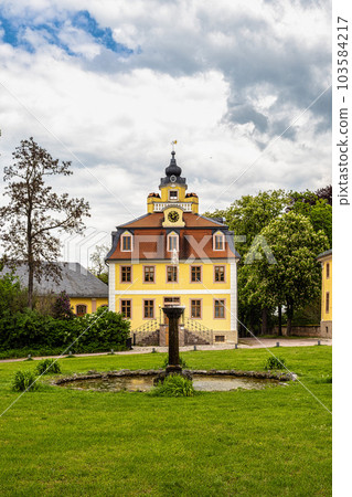 Castle Belvedere near Weimar Thuringia Germany is a elegant summer residence dating from 18th century. 103584217