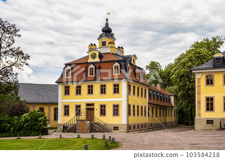 Castle Belvedere near Weimar Thuringia Germany is a elegant summer residence dating from 18th century. 103584218