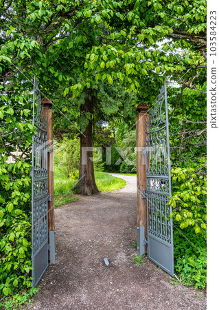 Russian garden in Castle Belvedere near Weimar Thuringia Germany. Russian garden in Castle Belvedere near Weimar Thuringia Germany. 103584223