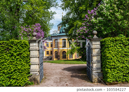 Russian garden in Castle Belvedere near Weimar Thuringia Germany. 103584227