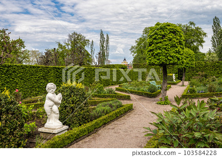Russian garden in Castle Belvedere near Weimar Thuringia Germany. Russian garden in Castle Belvedere near Weimar Thuringia Germany. 103584228