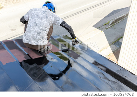 tin roof painting 103584768