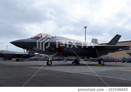 U.S. Air Force F35A stealth fighter on display at Yokota Air Base Japan-U.S. Friendship Festival 103586685