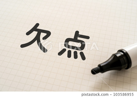 Notes and markers written with flaws 103586955