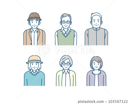 老年人、高級男女套裝 103587122