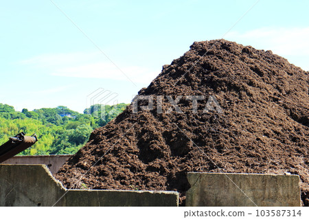 Pile of manure piled up Pile of manure piled up 103587314