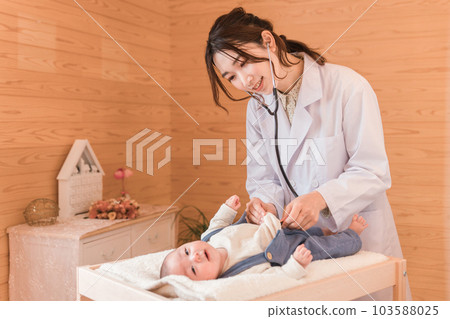 婦產科，新生兒科，醫生，醫生，女醫生 103588025