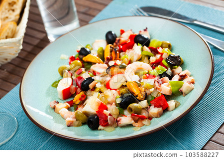 Seafood salad Salpicon de marisco Seafood salad Salpicon de marisco 103588227