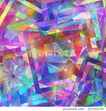 Geometrical colorful triangle background,  illustration 103588339