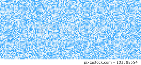 Seamless pixelated blue texture. Navy noise grain pattern. Sapphirine mosaic background. Light blue shades glitter vector background 103588554