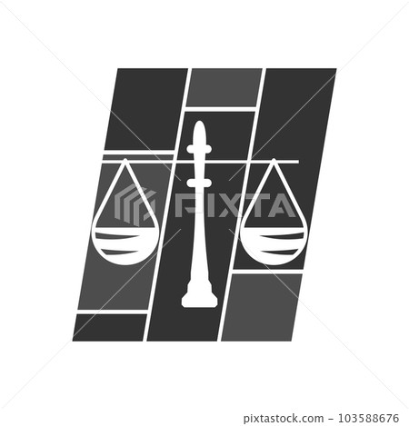 law logo template. Icon Illustration Brand Identity. Isolated and flat illustration. Vector graphic law logo template. Icon Illustration Brand Identity. Isolated and flat illustration. Vector graphic 103588676