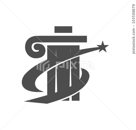 law logo template. Icon Illustration Brand Identity. Isolated and flat illustration. Vector graphic 103588679