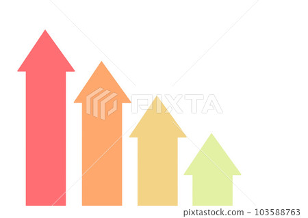 Upward soaring price increase growth rising chart upward graph illustration 103588763