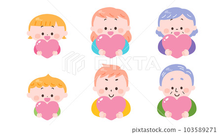 person holding a heart 103589271
