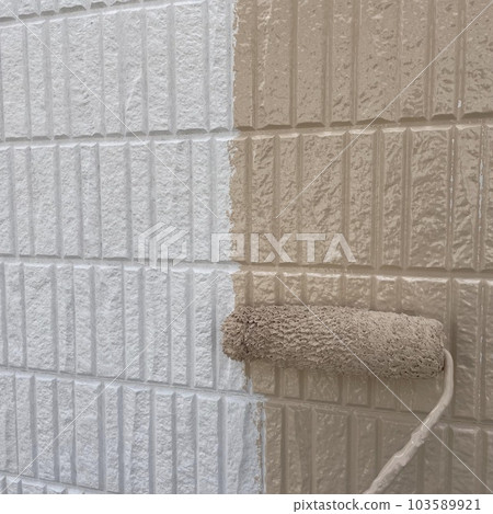 Exterior wall roof painting work 103589921