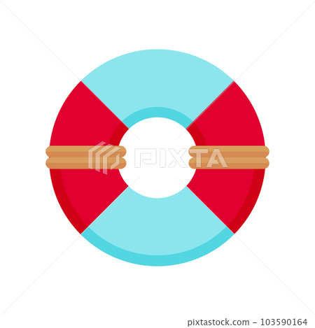 浮環、救生衣、海水浴矢量圖解（象形圖） 103590164