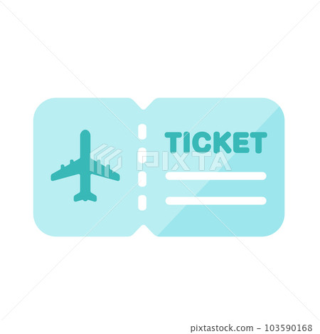 Passport, ticket, airline ticket vector icon illustration (pictogram) 103590168