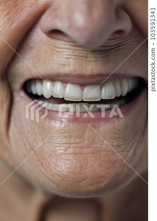 一位老人健康的笑容和堅固的牙齒 一位老人健康的笑容和堅固的牙齒的特寫“AI 生成的圖像” 一位老人健康的笑容和堅固的牙齒 一位老人健康的笑容和堅固的牙齒的特寫“AI 生成的圖像” 103591341