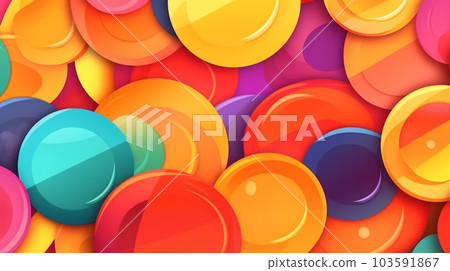 Generative AI, a blend of bright colors for a playful and energetic website 103591867