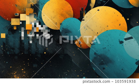 Generative AI, a collage effect for a creative and artistic website design 103591938