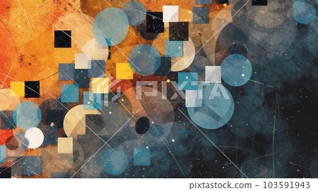Generative AI, a collage effect for a creative and artistic website design 103591943