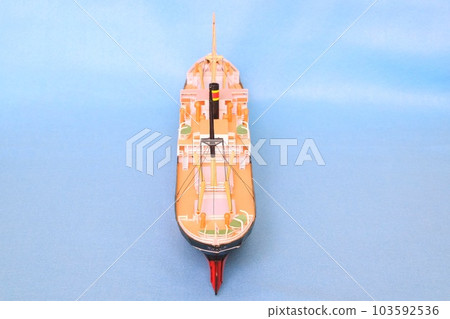Paper ship model modeled after the Samarang Maru 103592536