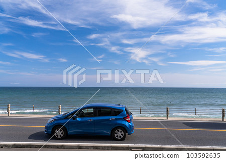 "Kanagawa Prefecture" Drive image along the sea, Shonan coast "Kanagawa Prefecture" Drive image along the sea, Shonan coast 103592635