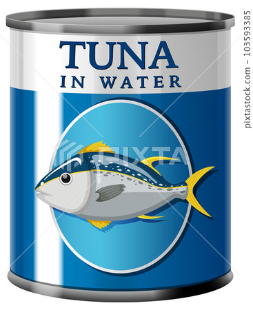 Tuna Fish in Tin Can Vector 103593385