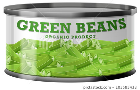 Green Beans Food Can Vector Green Beans Food Can Vector 103593438