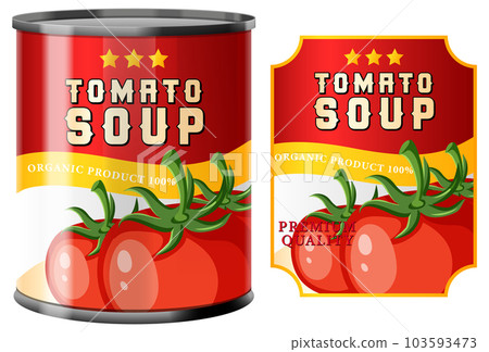 Tomato soup canned food Tomato soup canned food 103593473