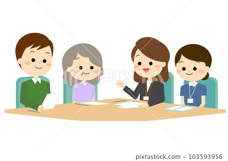 Staff responding to family consultations Staff responding to family consultations 103593956