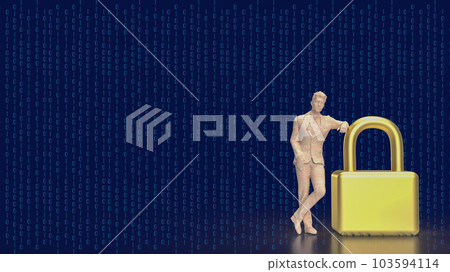 The man and master key for security concept 3d rendering The man and master key for security concept 3d rendering 103594114