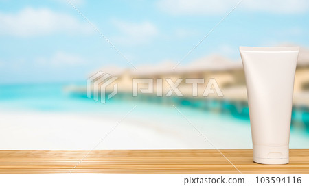 Realistic cosmetic package for Beauty concept 3d rendering Realistic cosmetic package for Beauty concept 3d rendering 103594116