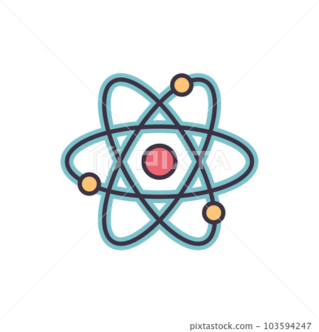 Atom related vector icon. Atom related vector icon. 103594247