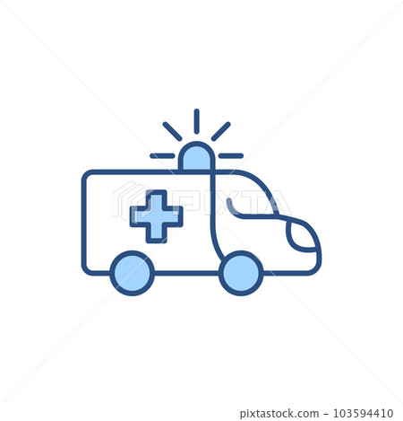 Ambulance Car related vector icon. 103594410