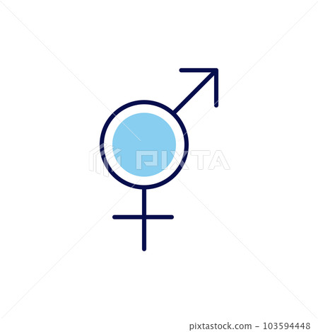 Transgender Symbol related vector icon. 103594448