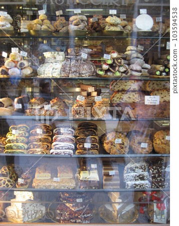 italian bakery shop window italian bakery shop window 103594538
