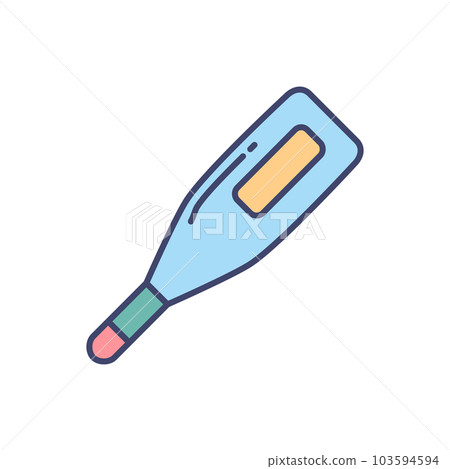 Medical Thermometer related vector icon. Medical Thermometer related vector icon. 103594594