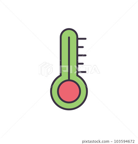 Thermometer related vector icon. 103594672