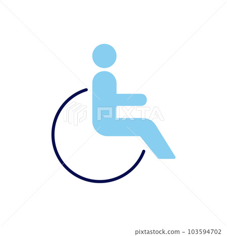 Disabled related vector icon. Disabled related vector icon. 103594702