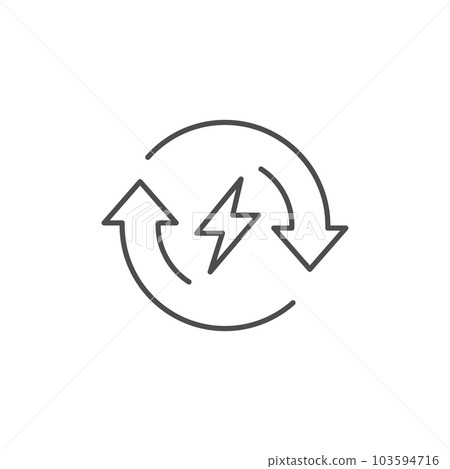 Renewable energy related vector linear icon Renewable energy related vector linear icon 103594716