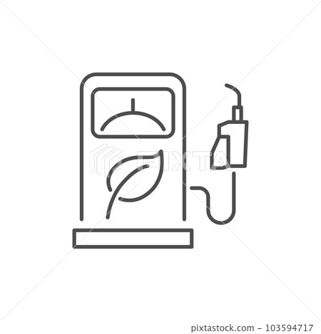 Biofuel station related vector linear icon Biofuel station related vector linear icon 103594717